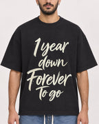 Mockup Boxy Heavyweight Tee Black male close-up 07