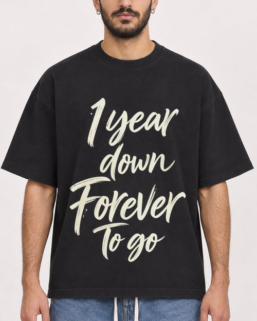 Mockup Boxy Heavyweight Tee Black male close-up 07