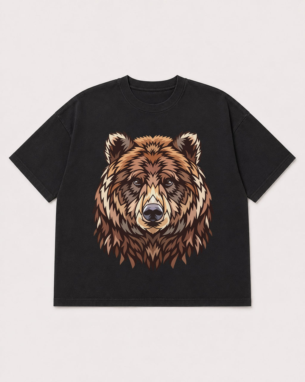 Mockup Boxy Heavyweight Tee Black product