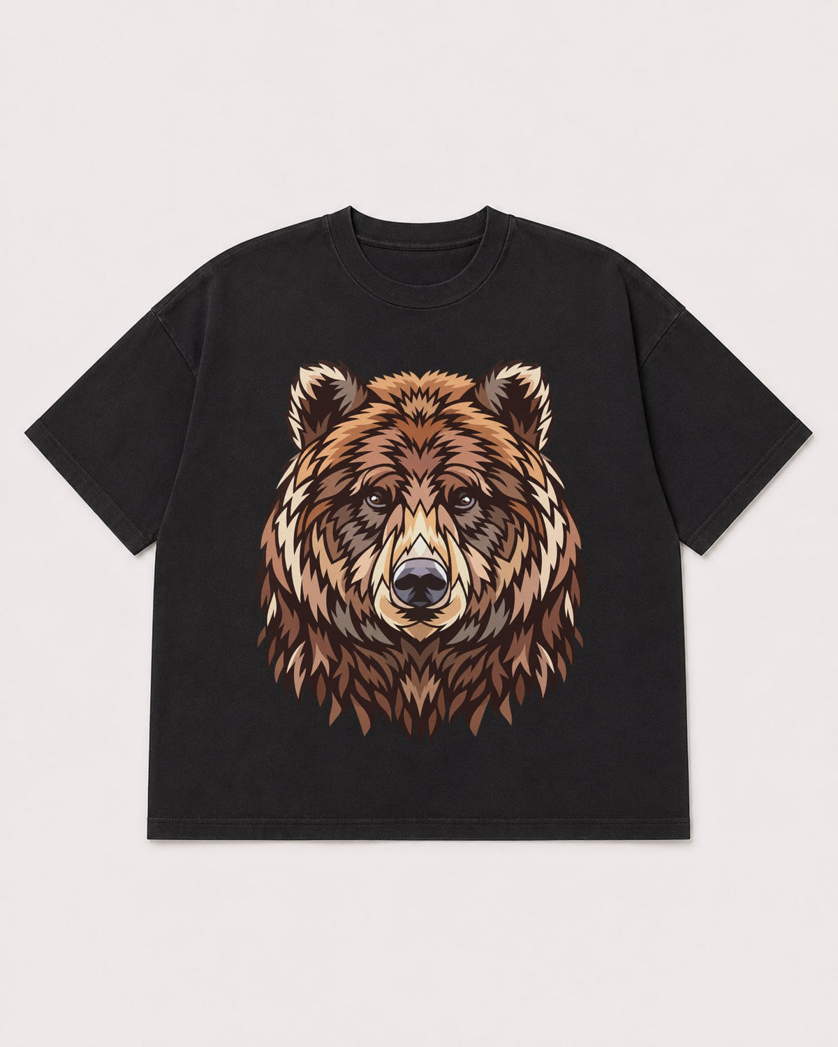 Mockup Boxy Heavyweight Tee Black product