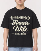 Mockup Boxy Heavyweight Tee Black male close-up 13