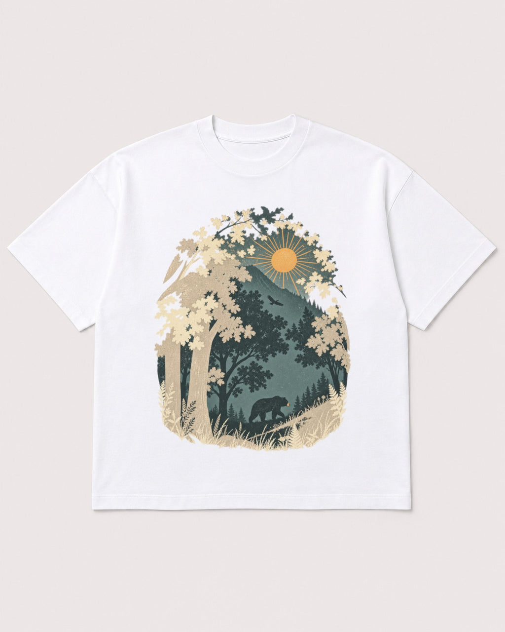 Mockup Boxy Heavyweight Tee White product