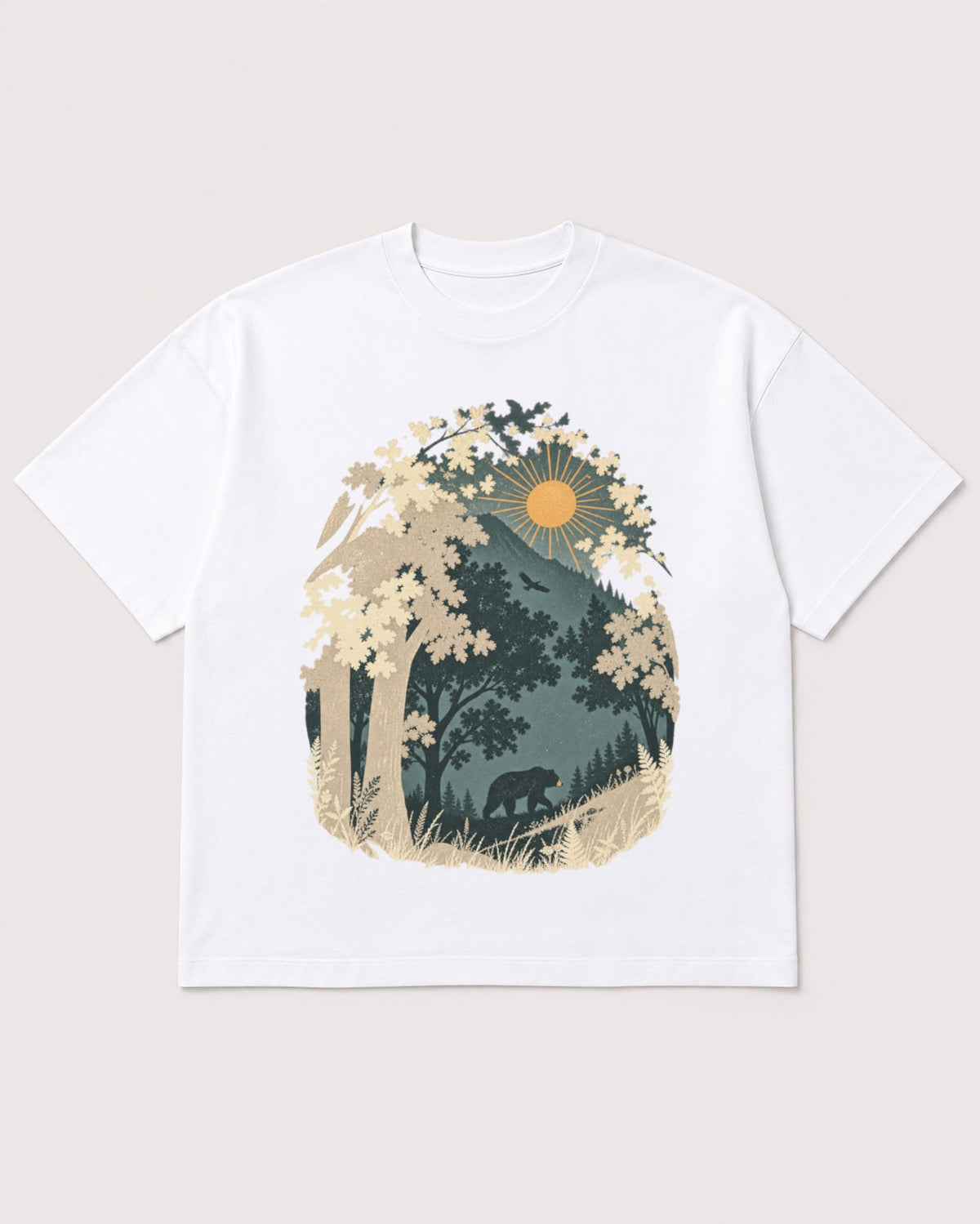 Mockup Boxy Heavyweight Tee White product