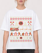 Mockup Boxy Heavyweight Tee White female close-up 28