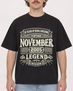 Mockup Boxy Heavyweight Tee Black male close-up 09