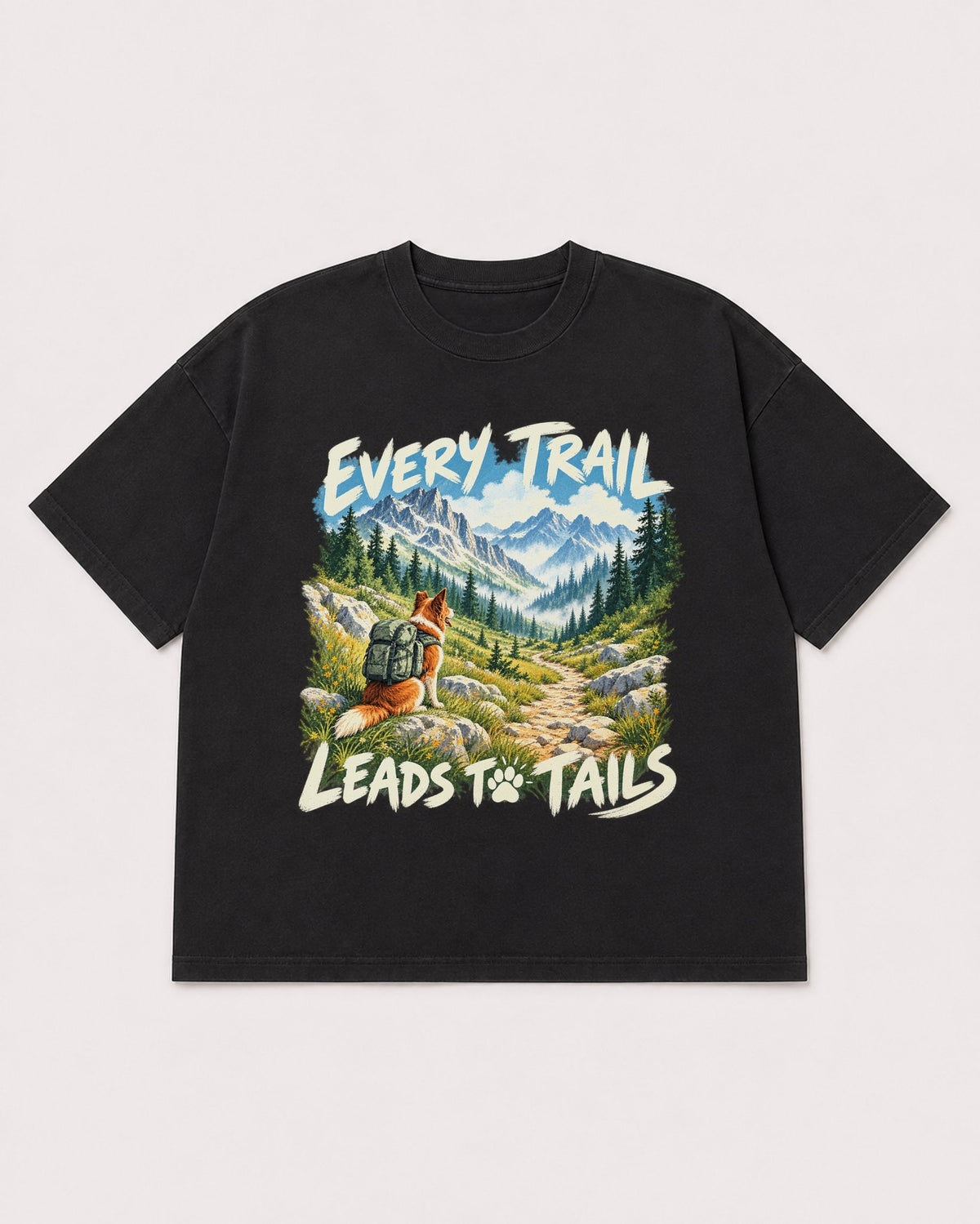 Mockup Boxy Heavyweight Tee Black product