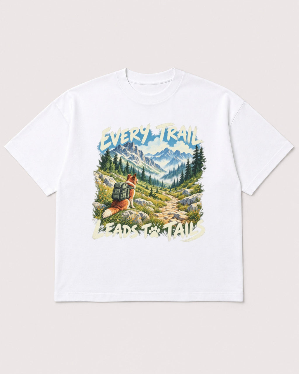 Mockup Boxy Heavyweight Tee White product