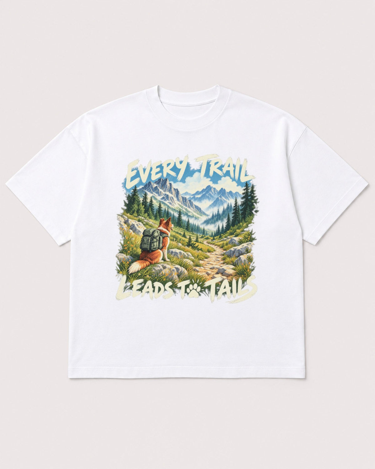 Mockup Boxy Heavyweight Tee White product