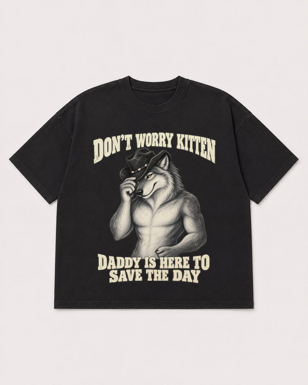Mockup Boxy Heavyweight Tee Black product