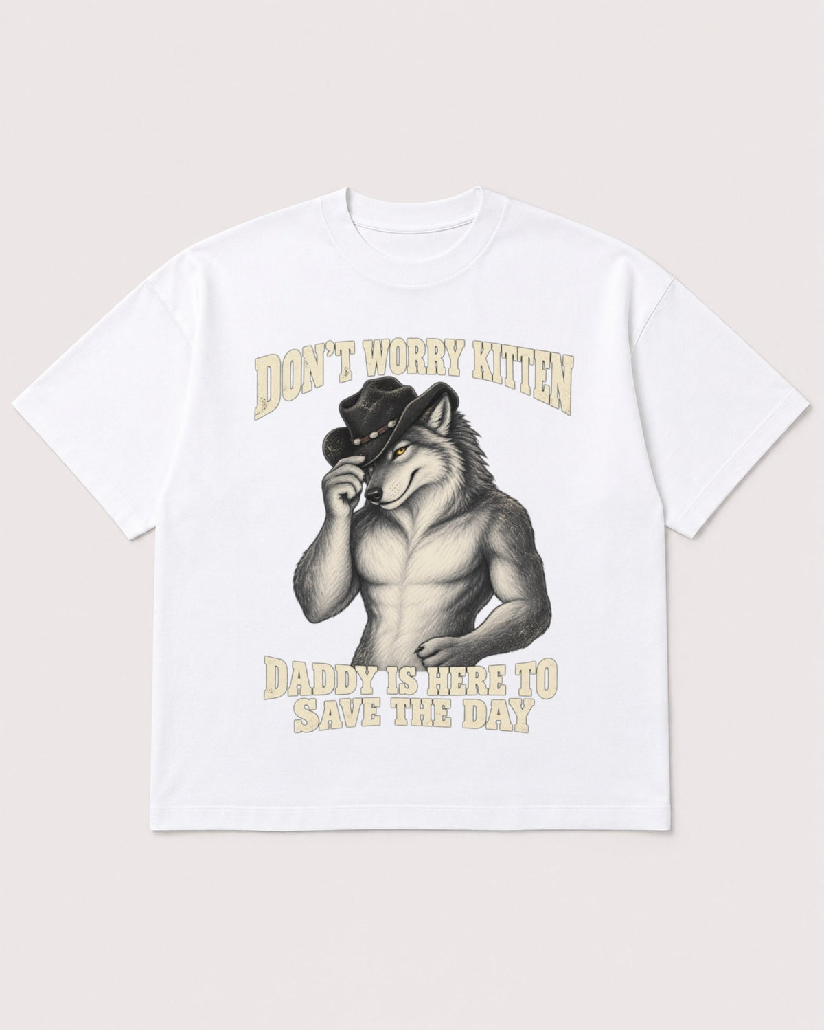 Mockup Boxy Heavyweight Tee White product