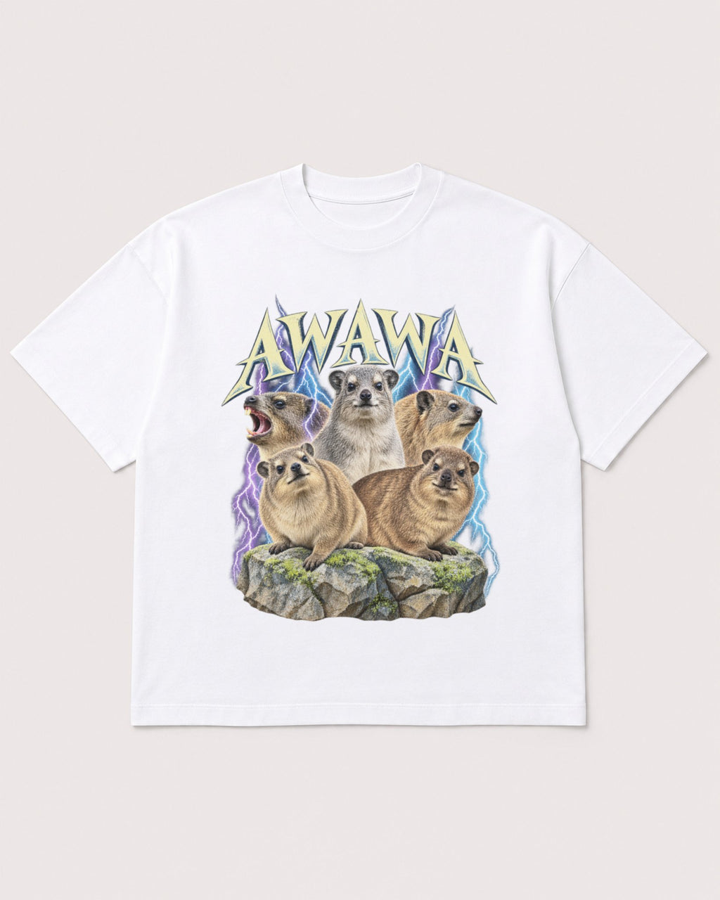 Mockup Boxy Heavyweight Tee White product