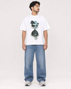 Mockup Boxy Heavyweight Tee White male full-body 02