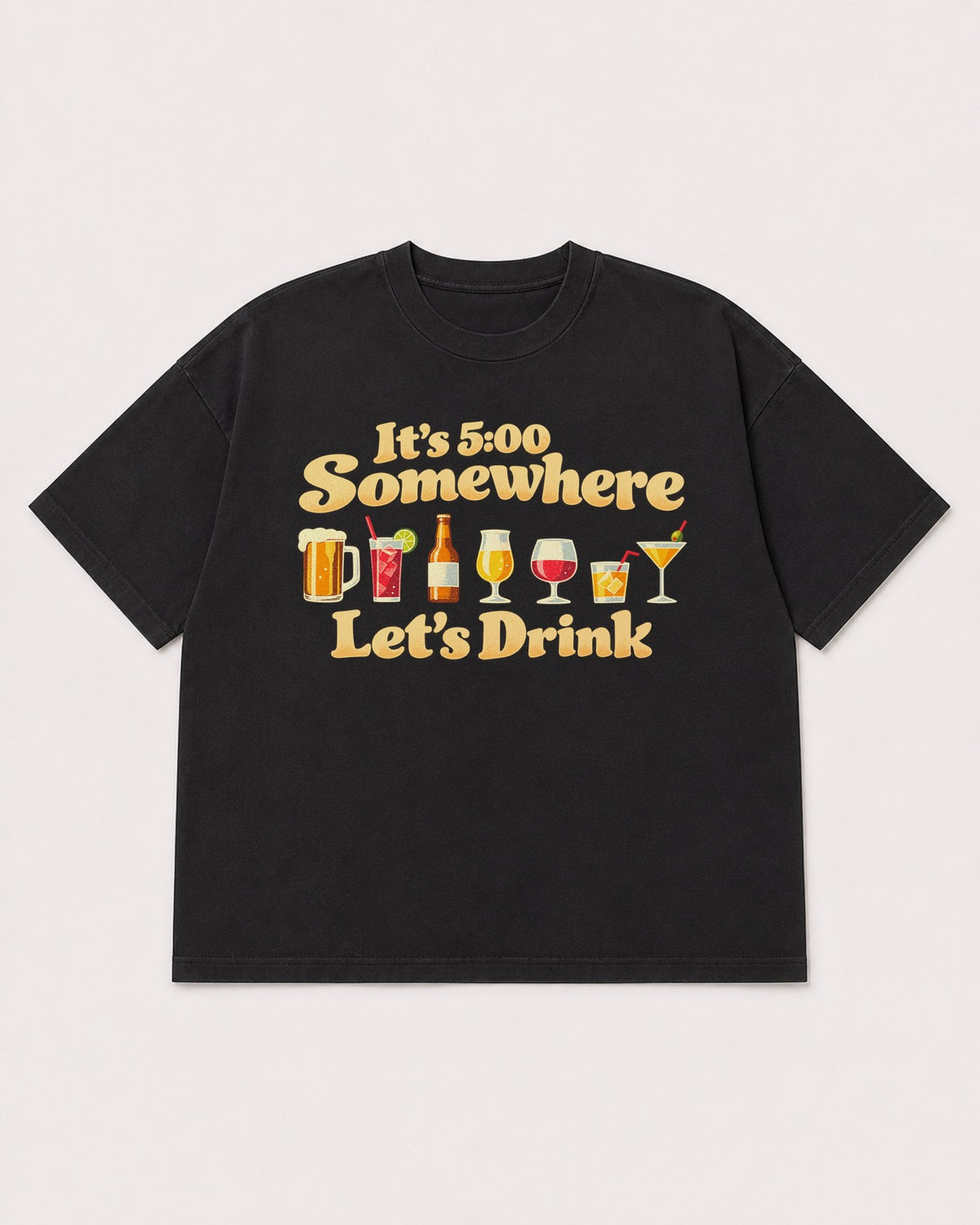 Mockup Boxy Heavyweight Tee Black product