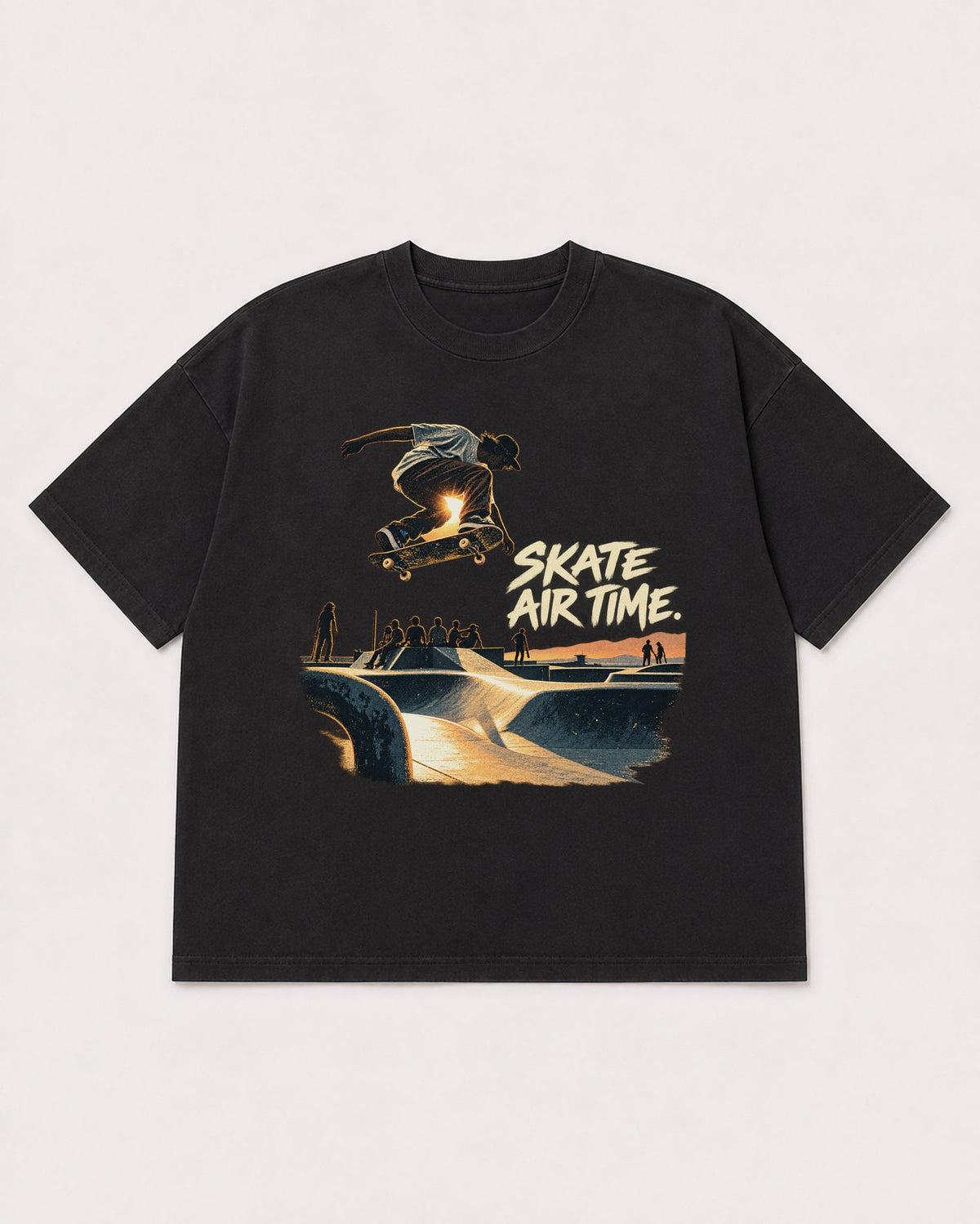 Mockup Boxy Heavyweight Tee Black product