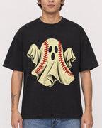 Mockup Boxy Heavyweight Tee Black male close-up 06