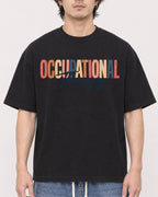 Mockup Boxy Heavyweight Tee Black male close-up 03