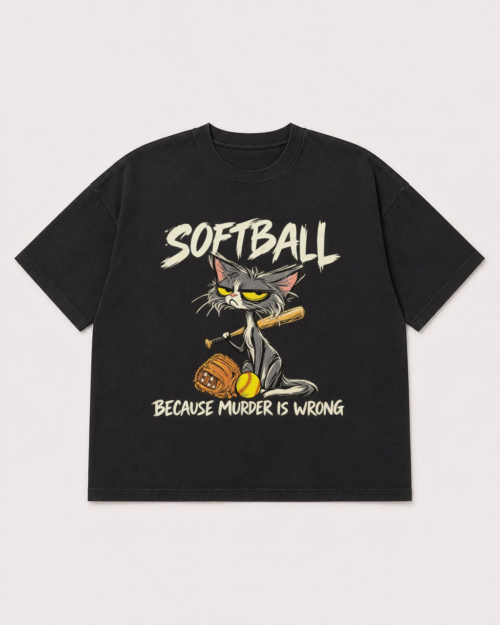 Mockup Boxy Heavyweight Tee Black product