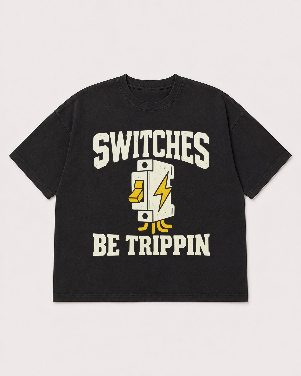 Mockup Boxy Heavyweight Tee Black product