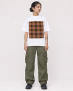 Mockup Boxy Heavyweight Tee White female full-body 12