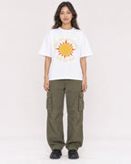 Mockup Boxy Heavyweight Tee White female full-body 02