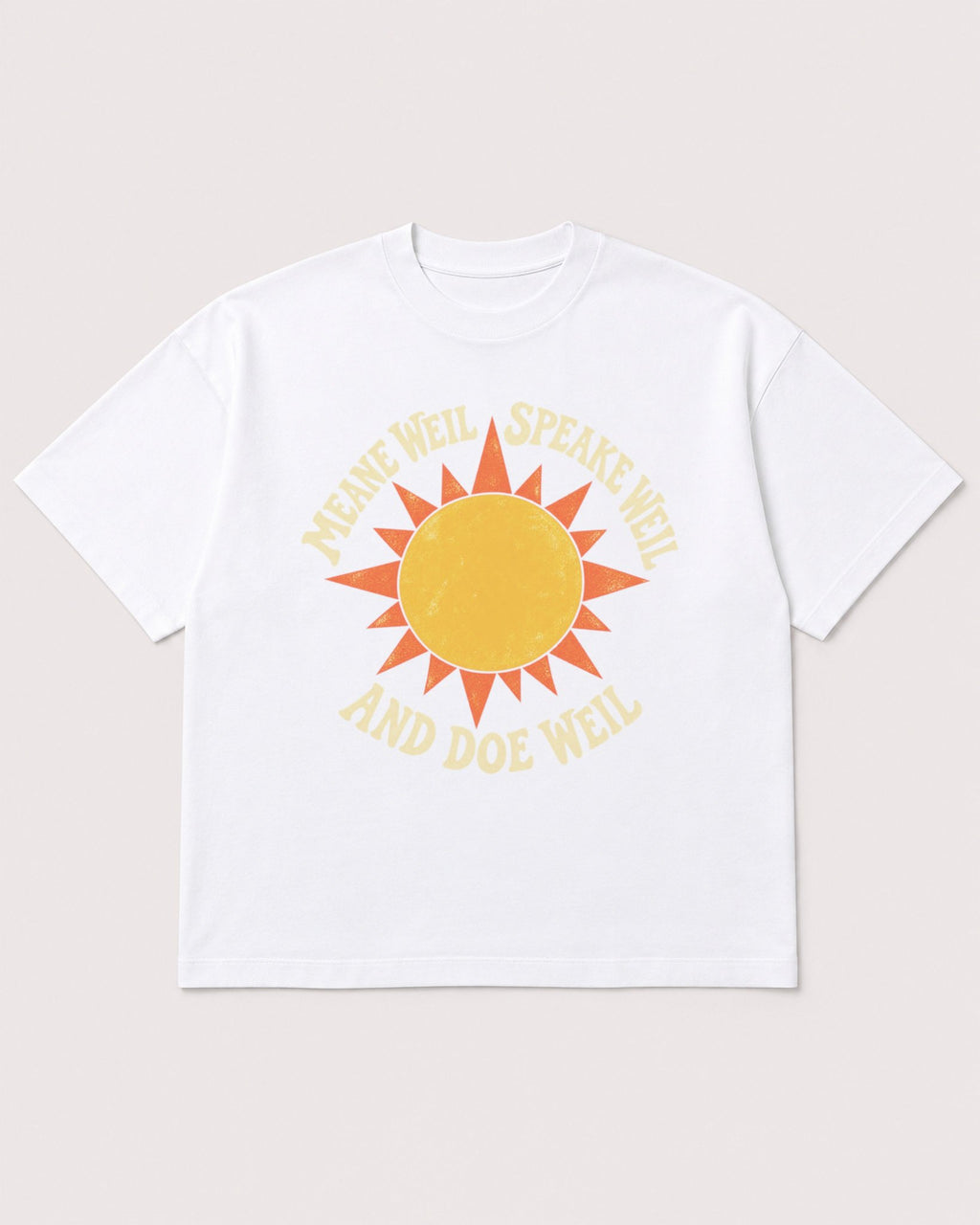 Mockup Boxy Heavyweight Tee White product