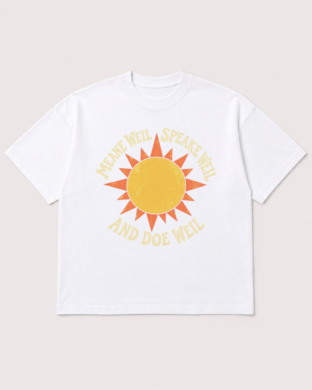 Mockup Boxy Heavyweight Tee White product