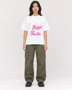 Mockup Boxy Heavyweight Tee White female full-body 22