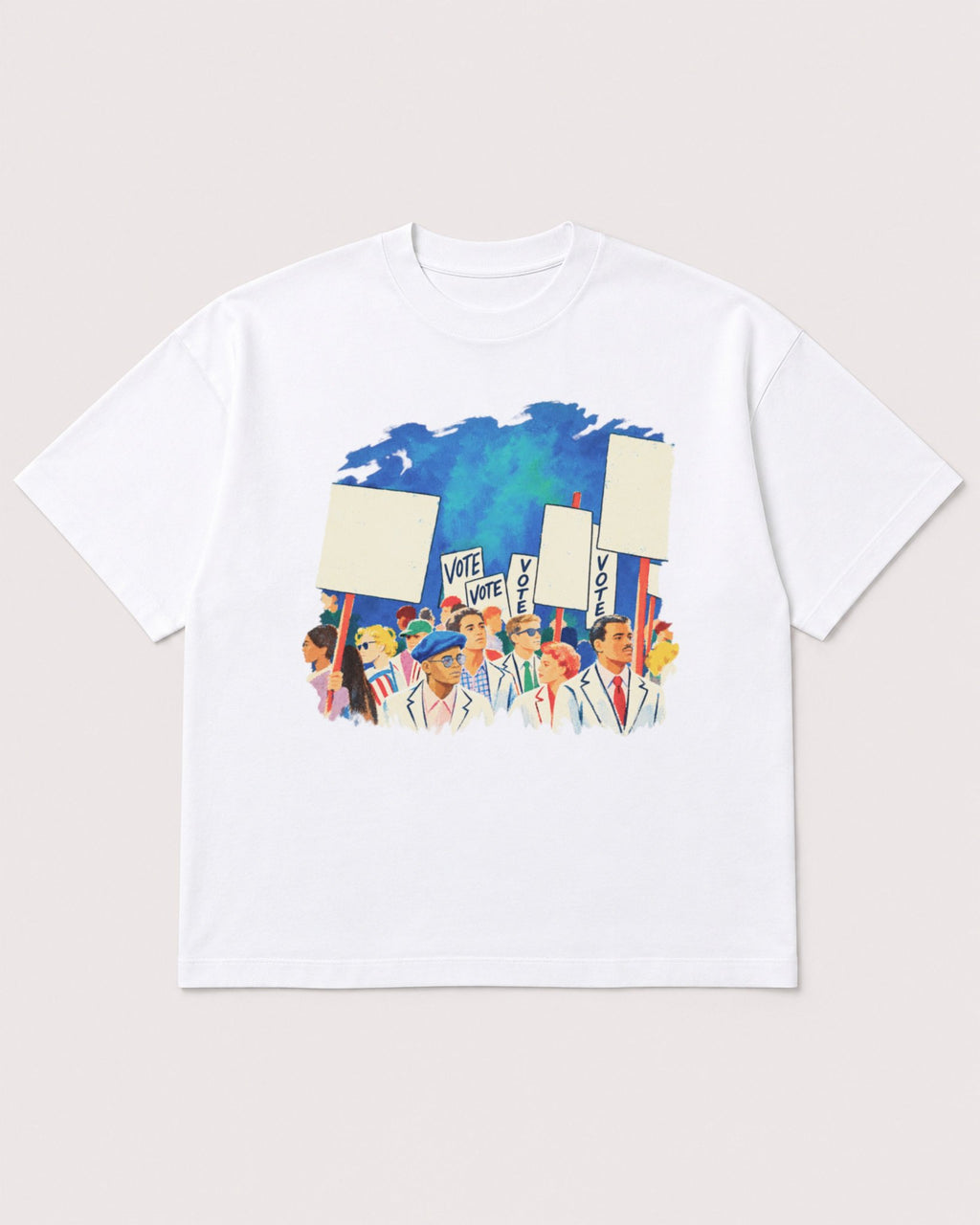 Mockup Boxy Heavyweight Tee White product