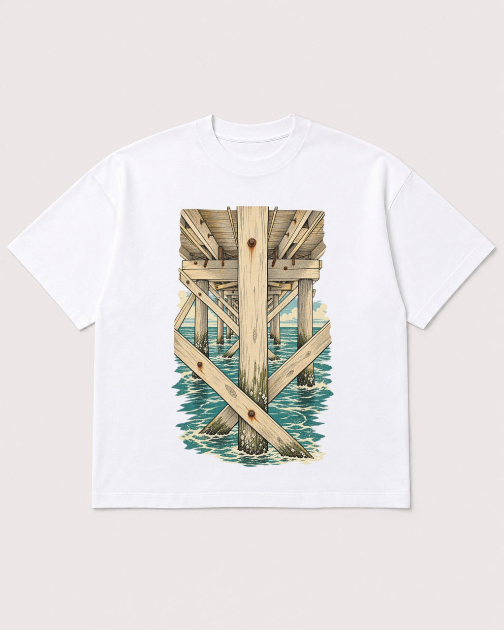 Mockup Boxy Heavyweight Tee White product