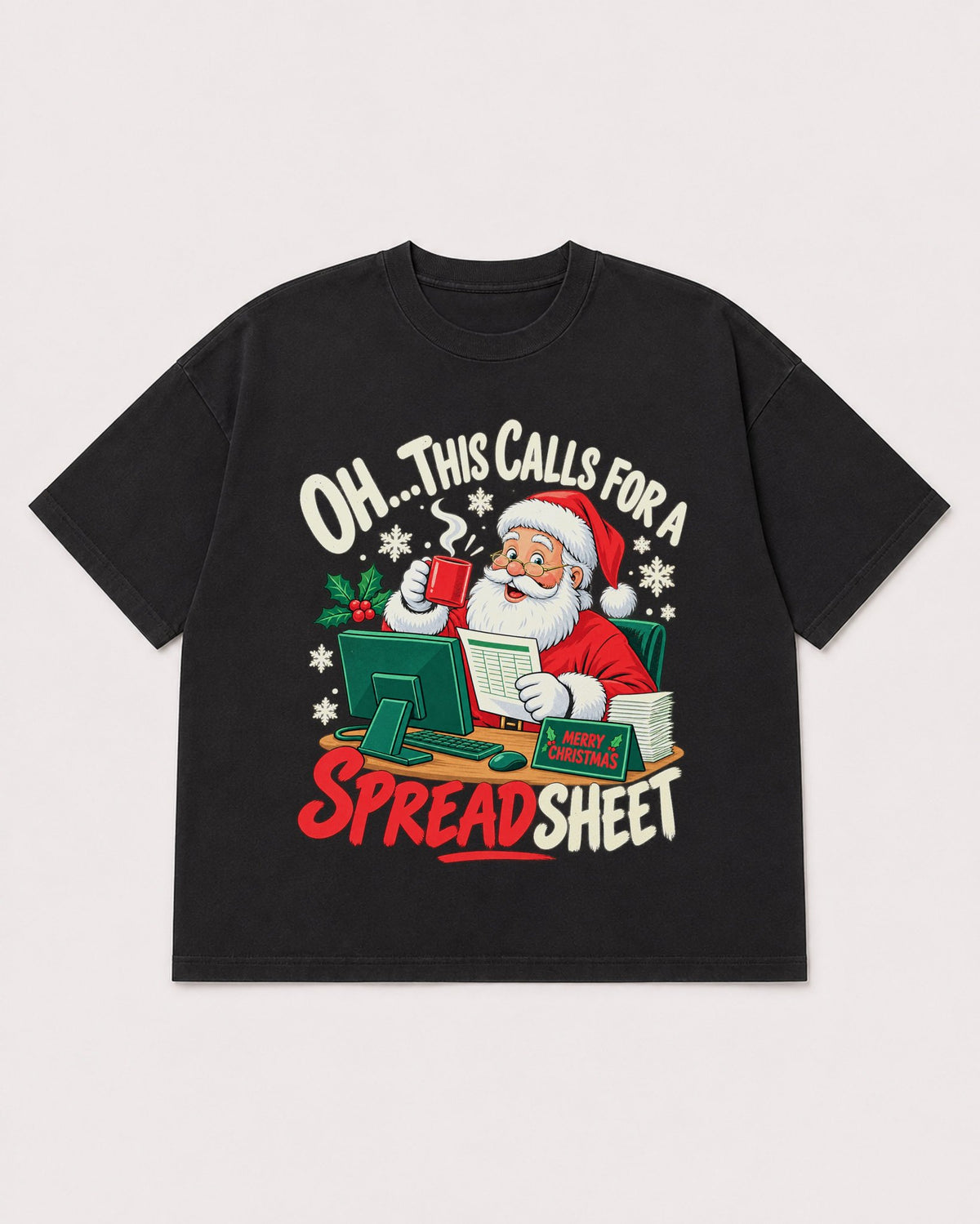 Mockup Boxy Heavyweight Tee Black product