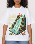 Mockup Boxy Heavyweight Tee White female close-up 05