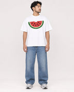 Mockup Boxy Heavyweight Tee White male full-body 02