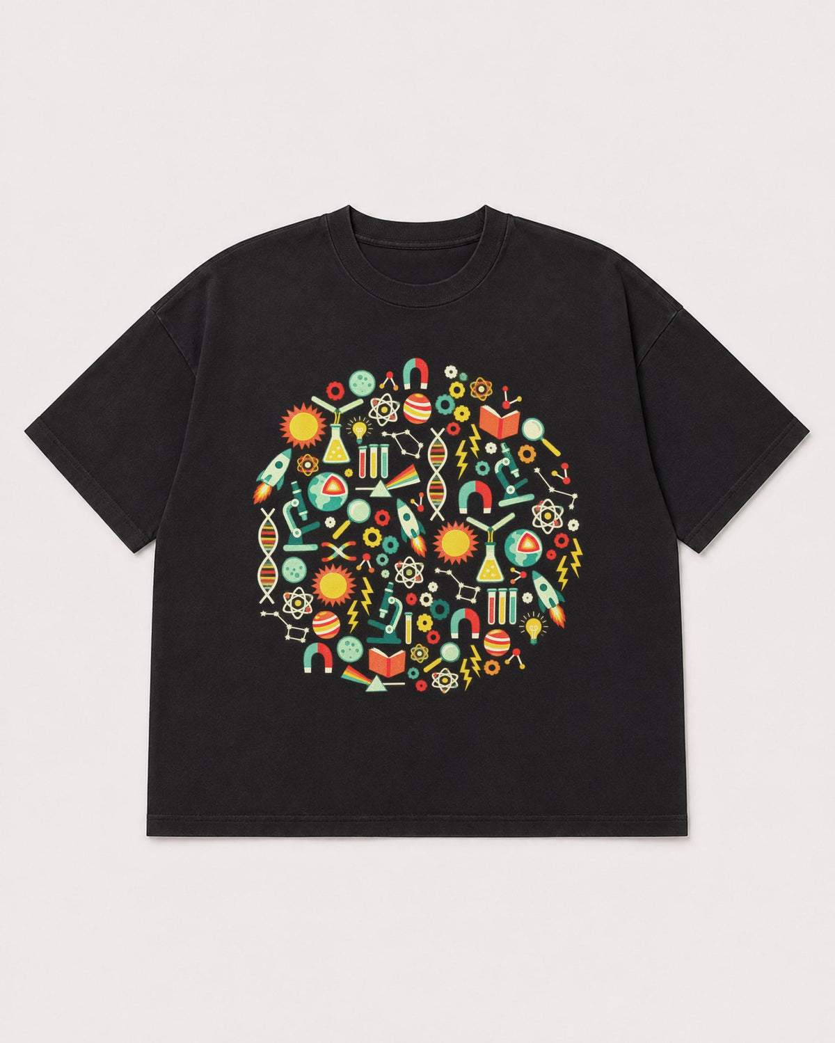 Mockup Boxy Heavyweight Tee Black product