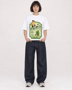 Mockup Boxy Heavyweight Tee White female full-body 39