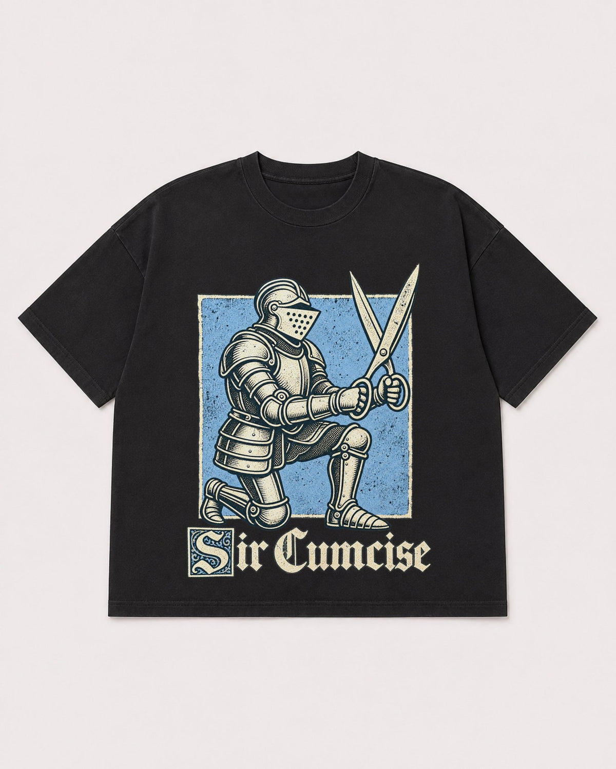 Mockup Boxy Heavyweight Tee Black product