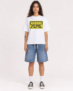 Mockup Boxy Heavyweight Tee White female full-body 06