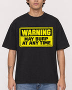 Mockup Boxy Heavyweight Tee Black male close-up 06