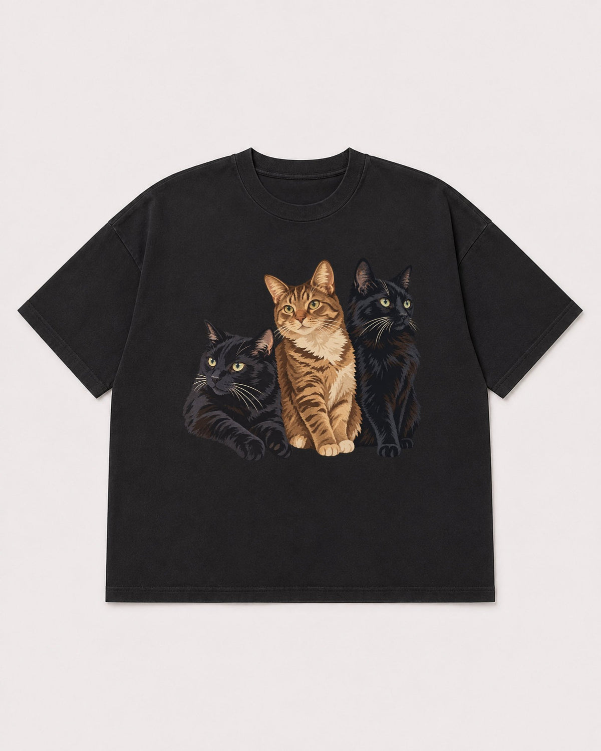 Mockup Boxy Heavyweight Tee Black product
