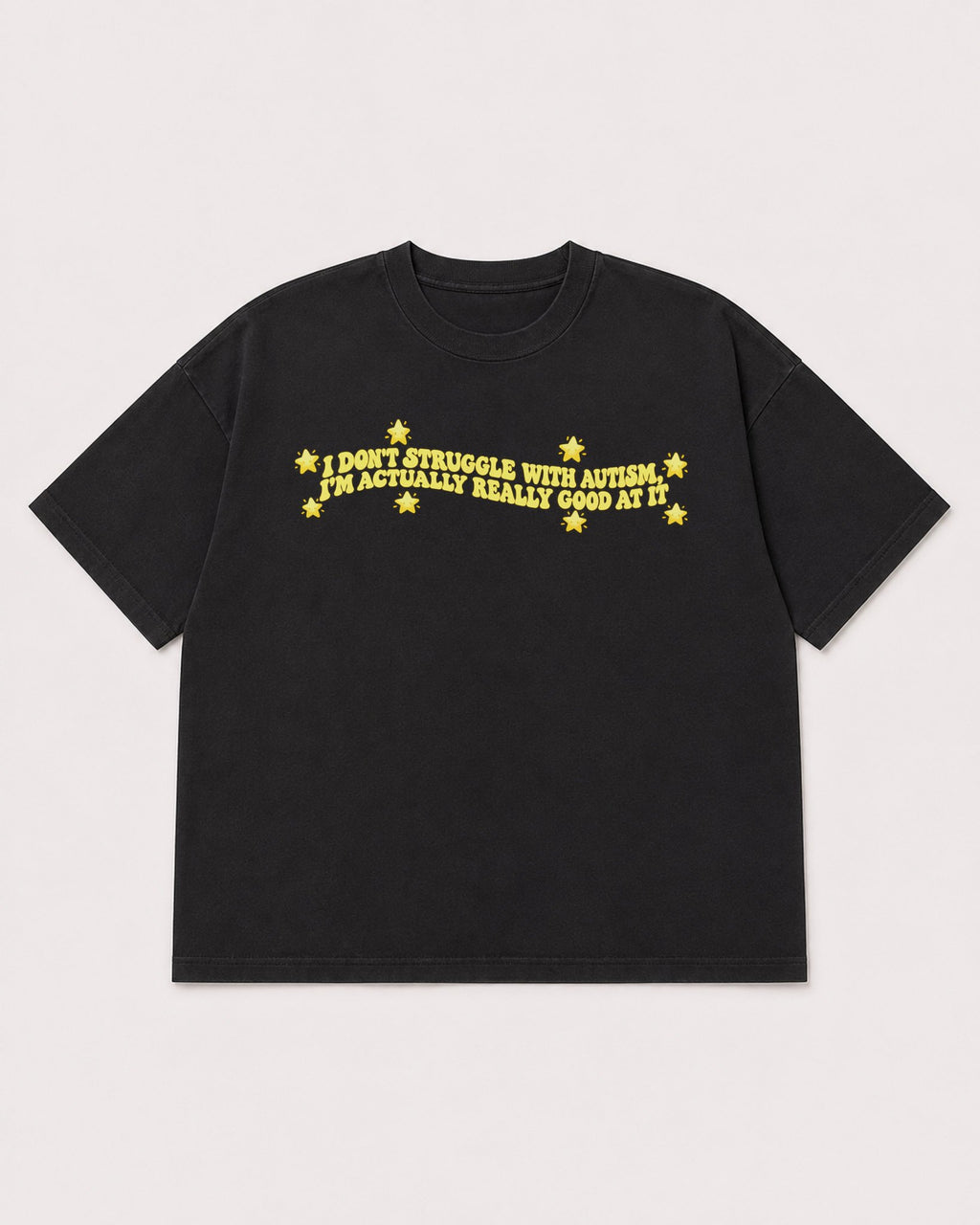 Mockup Boxy Heavyweight Tee Black product