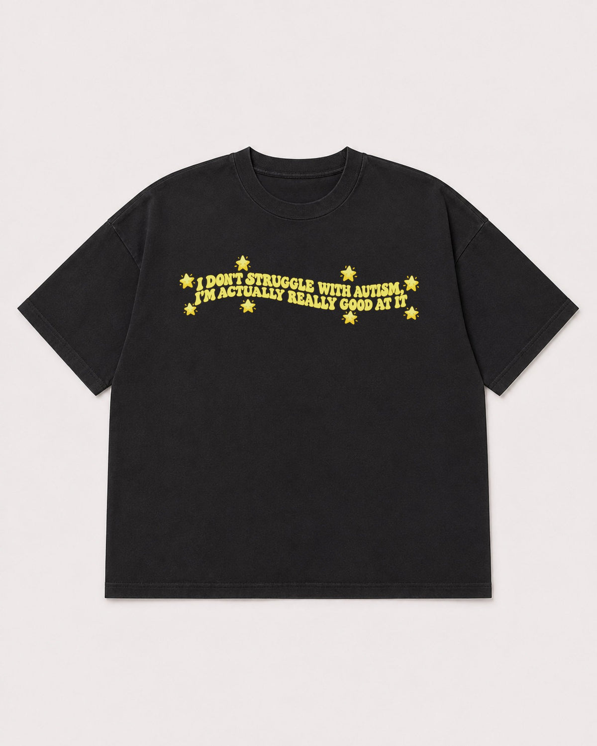 Mockup Boxy Heavyweight Tee Black product