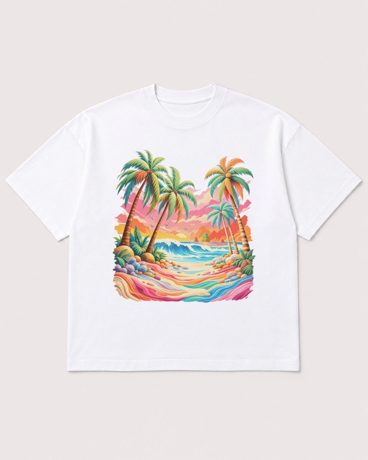 Mockup Boxy Heavyweight Tee White product
