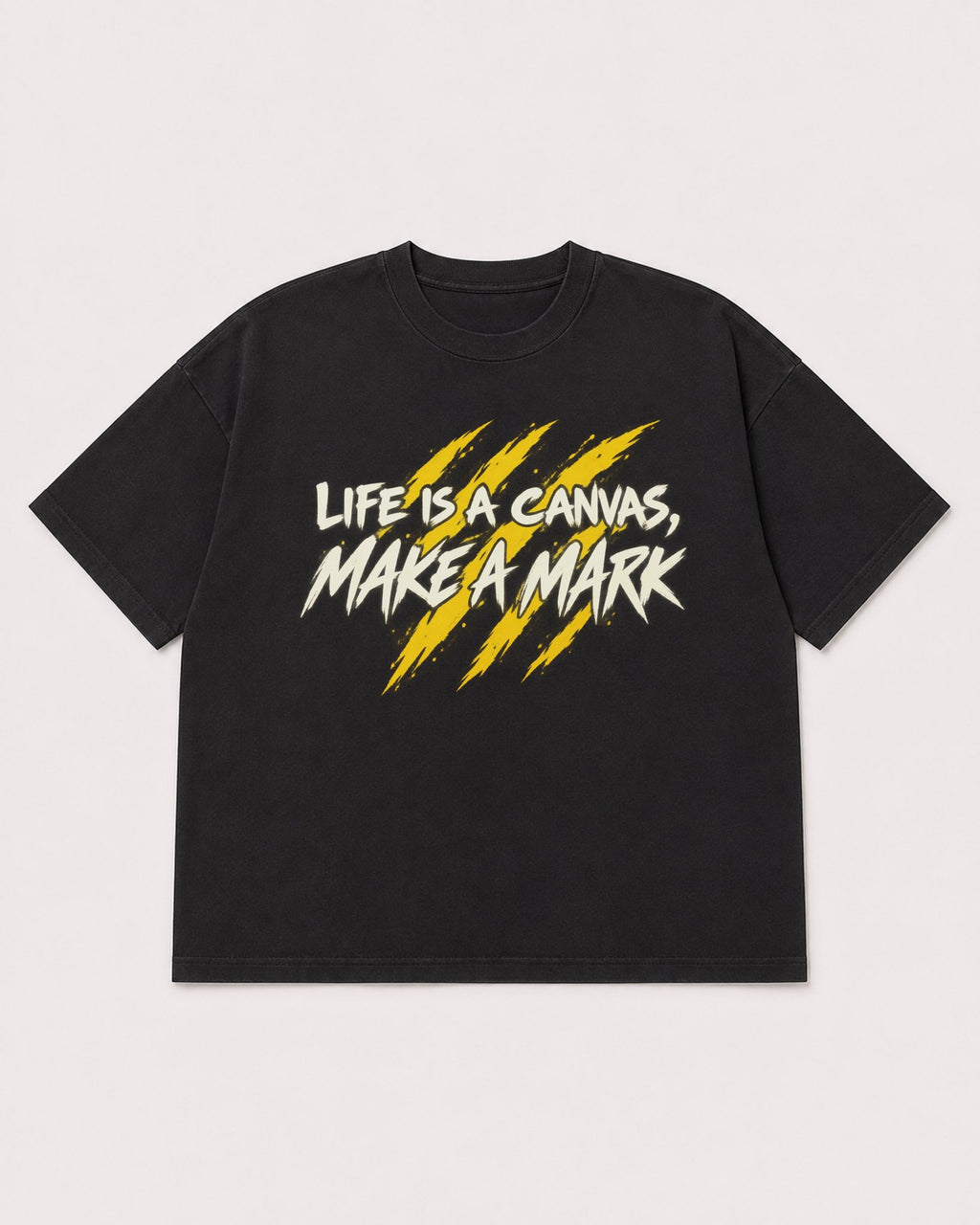 Mockup Boxy Heavyweight Tee Black product