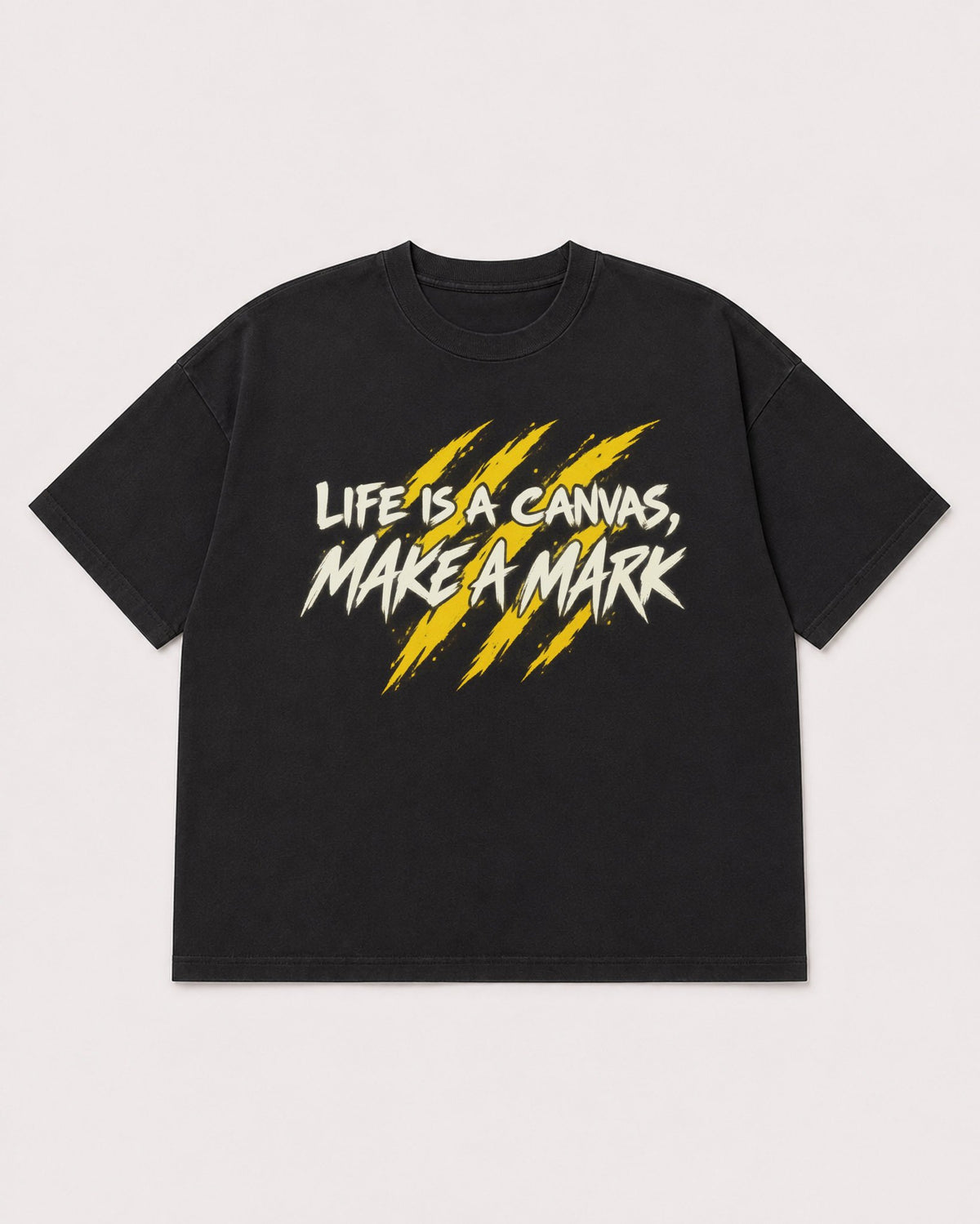 Mockup Boxy Heavyweight Tee Black product