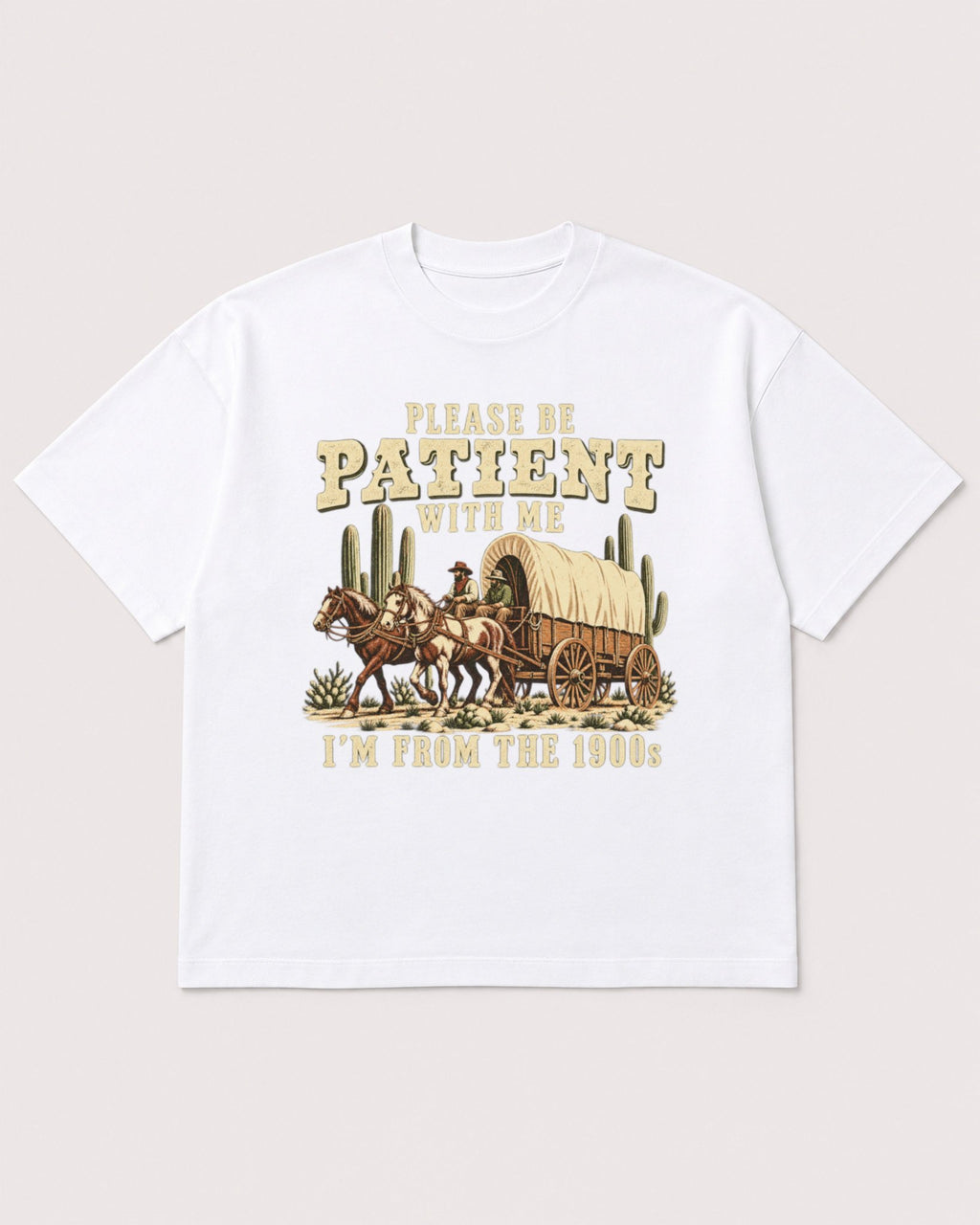 Mockup Boxy Heavyweight Tee White product