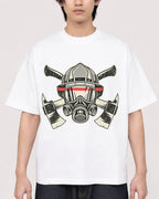 Mockup Boxy Heavyweight Tee White male close-up 11