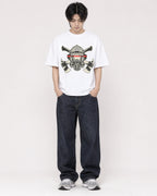 Mockup Boxy Heavyweight Tee White male full-body 11