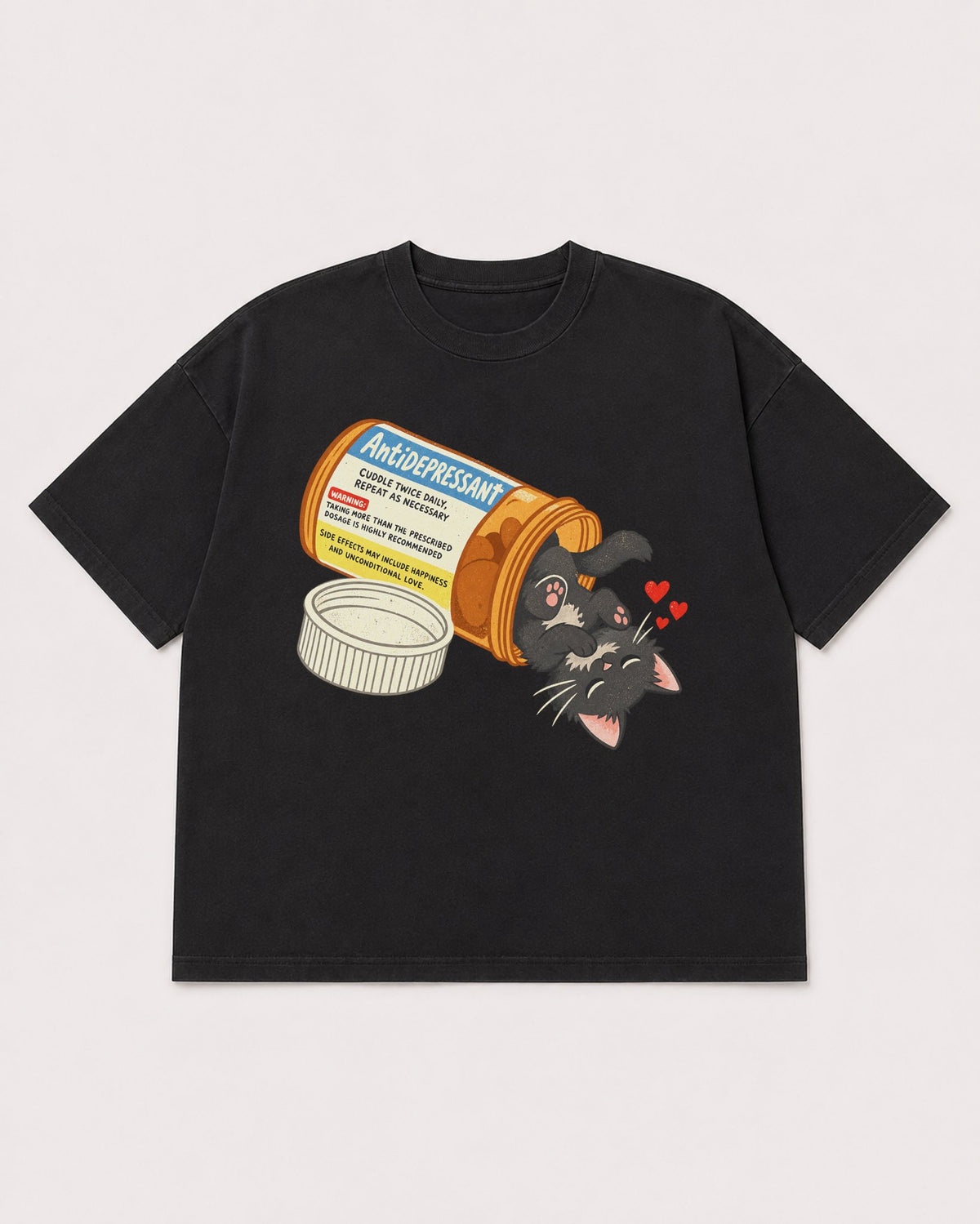 Mockup Boxy Heavyweight Tee Black product
