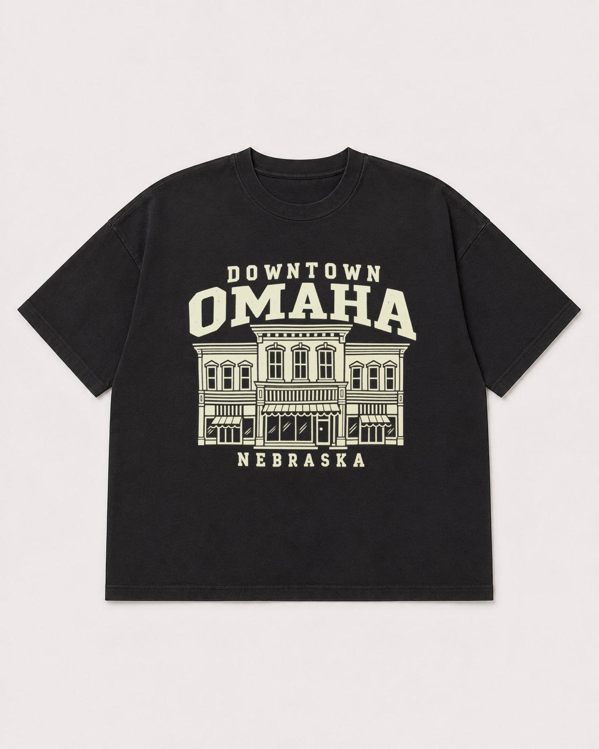 Mockup Boxy Heavyweight Tee Black product