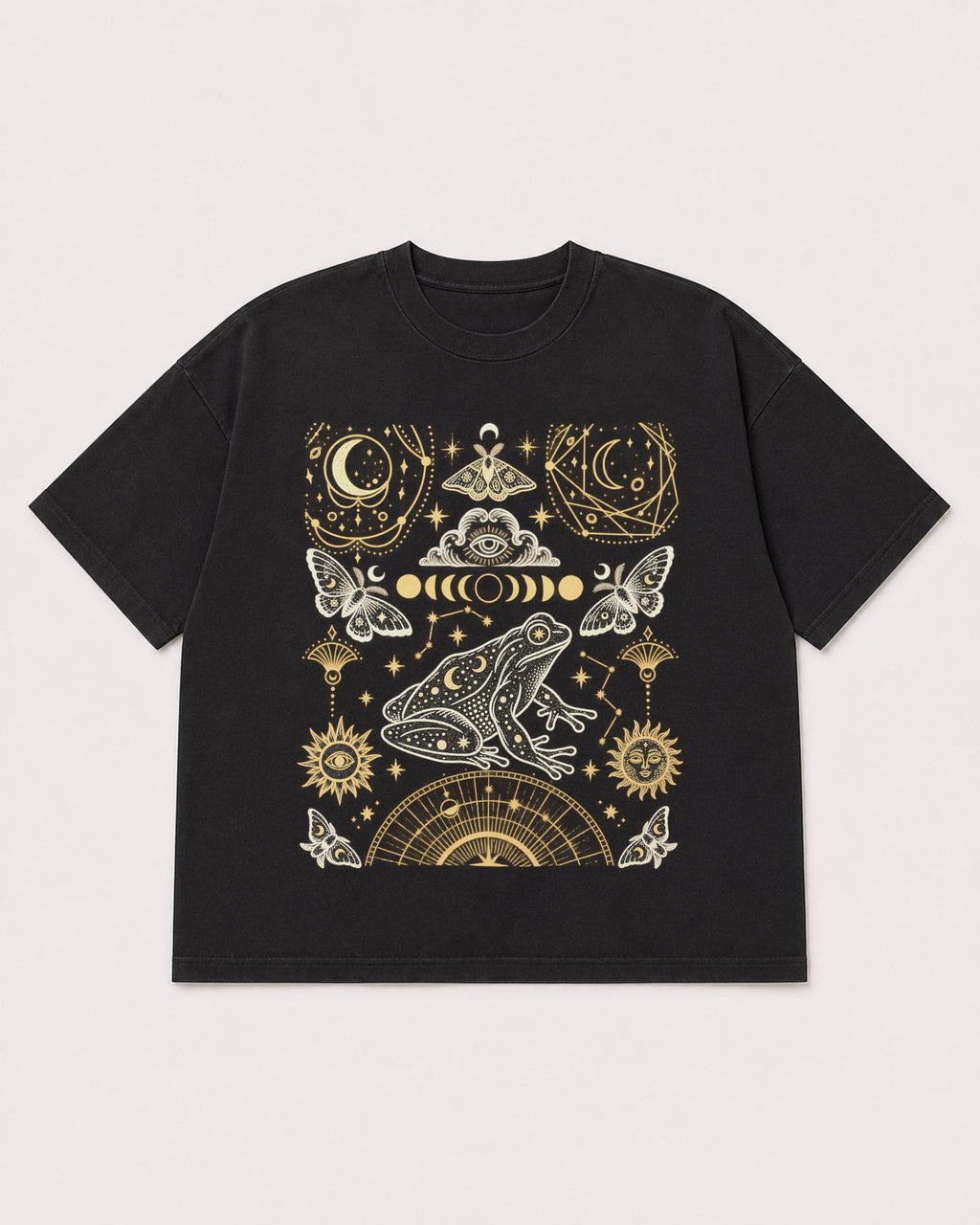 Mockup Boxy Heavyweight Tee Black product