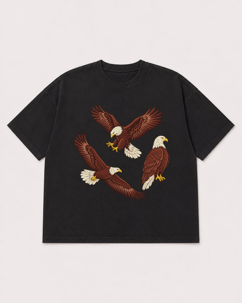 Mockup Boxy Heavyweight Tee Black product